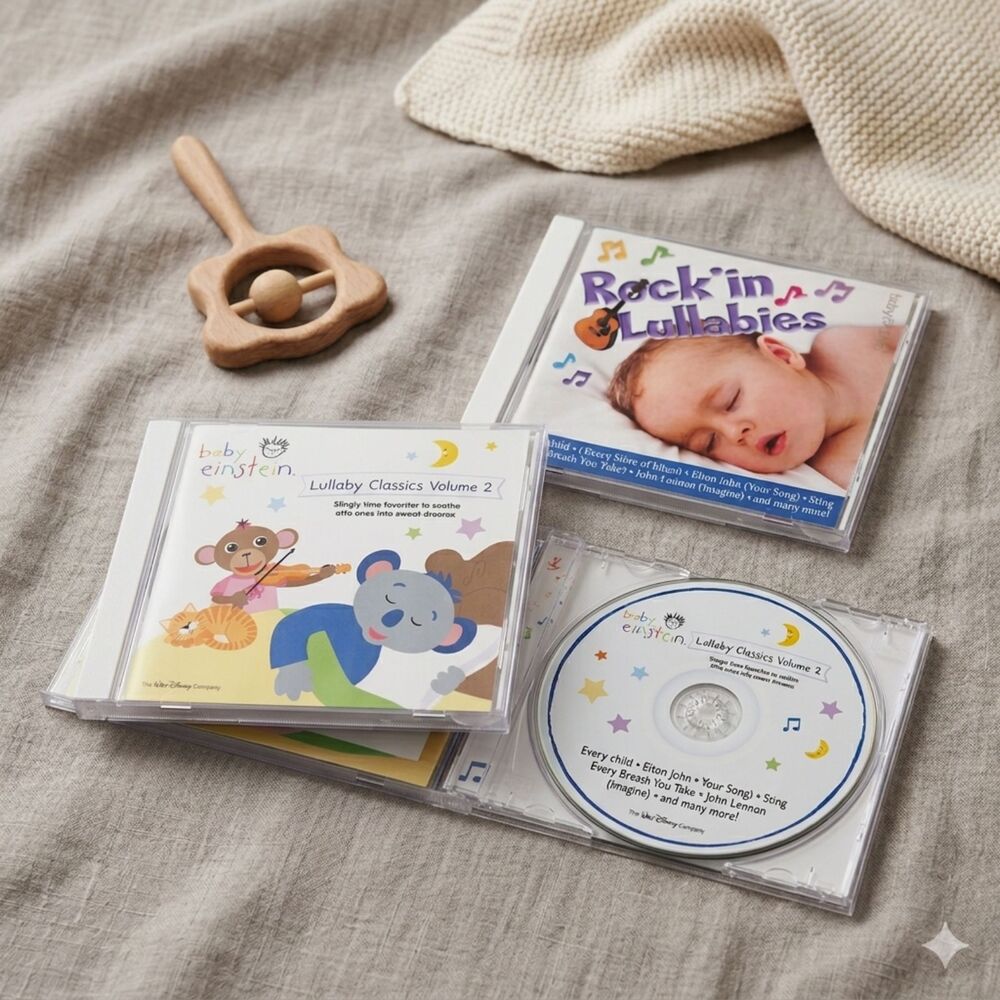 Baby Lullaby Music CD Lot of 2 Soothing Sleep Collection Nursery Bedtime Songs
